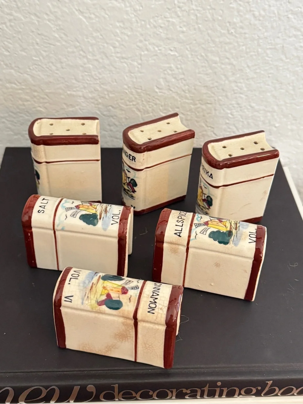 Vintage 50s Book Spice Rack Vintage Mid Century Spice Rack